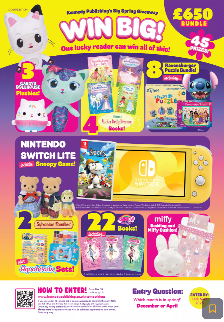 E: 14/05 Win a huge toys and games bundle worth over £650 ...