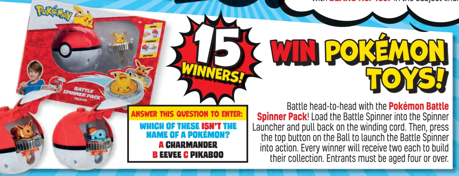 E: 03/06 9am Win a Pokemon Battle Spinner pack - Beano Issue 4337  (Email/Kids 4+)  MoneySavingExpert Forum