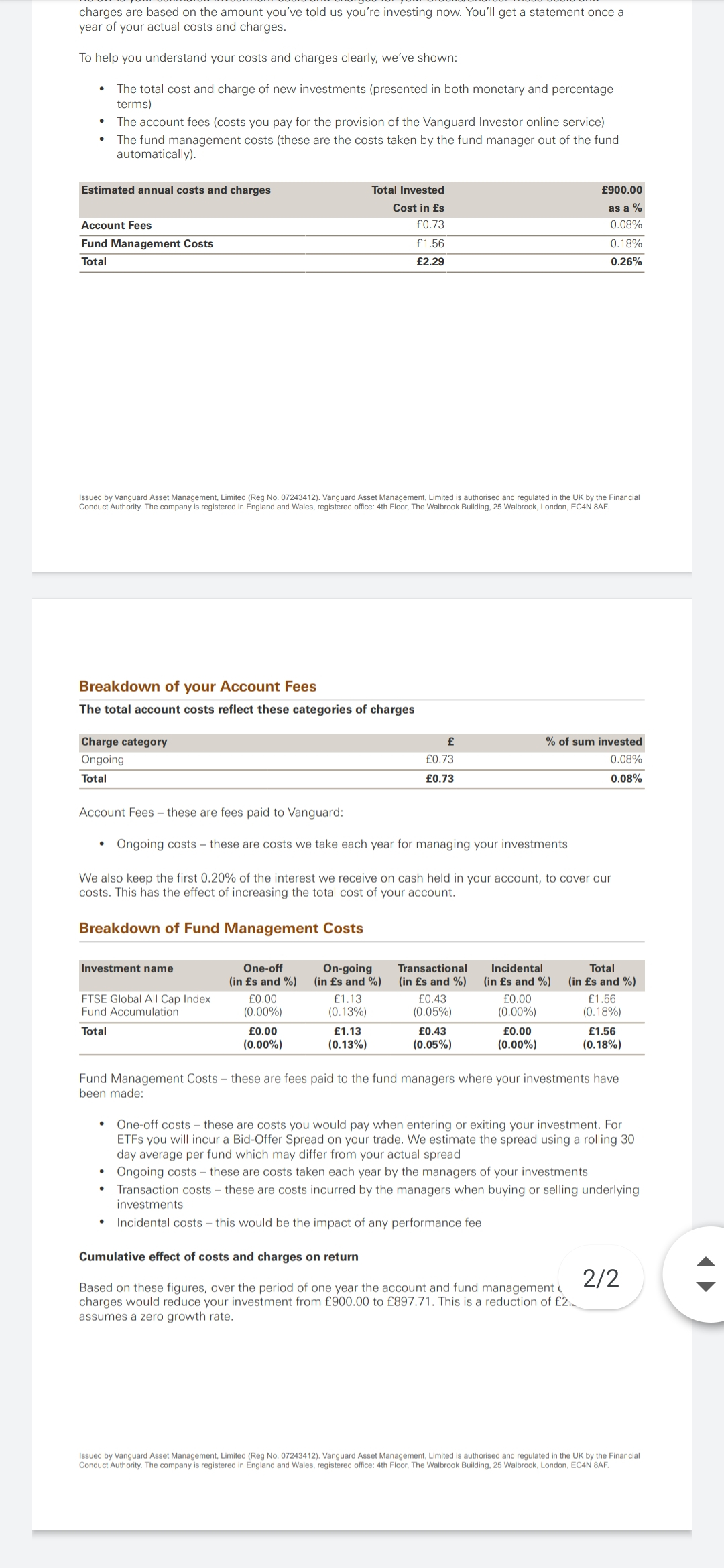 Confused by Vanguard fees — MoneySavingExpert Forum