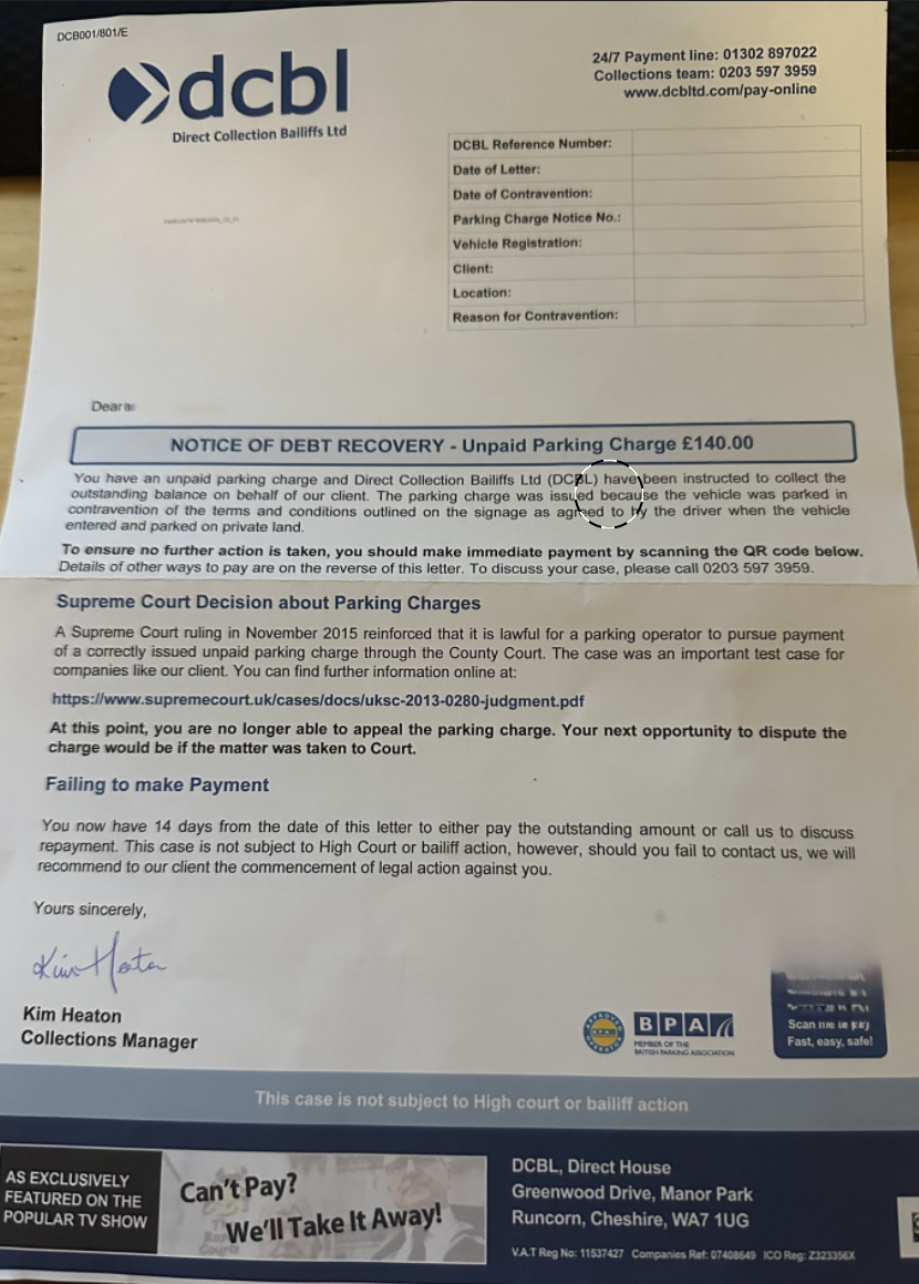 Threat with High court from debt recovery Company. dcbl - unpaid ...