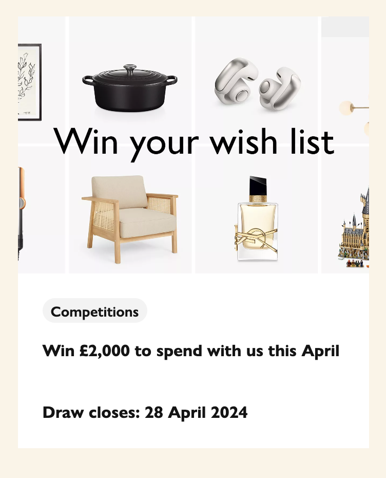 E: 28/04 Win a £2000 John Lewis voucher — MoneySavingExpert Forum