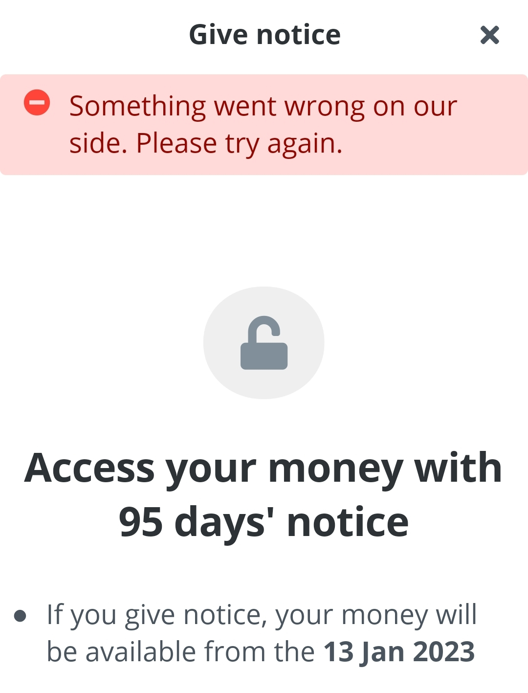 Zopa app won't allow me to Give Notice — MoneySavingExpert Forum