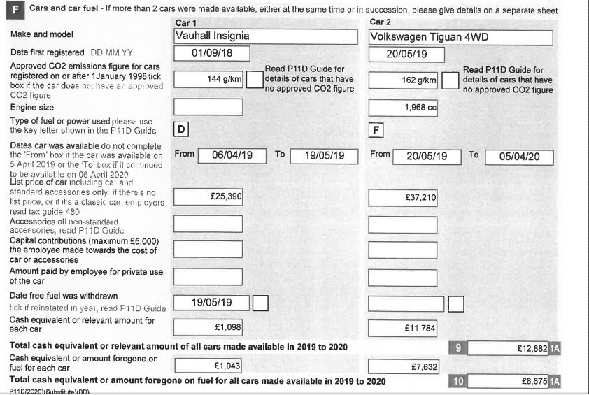 P11D correct? — MoneySavingExpert Forum